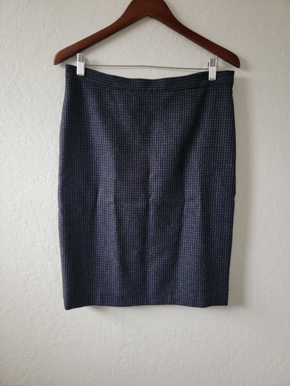 Moschino Cheap And Chic Wool Tweed Houndstooth Skirt 12